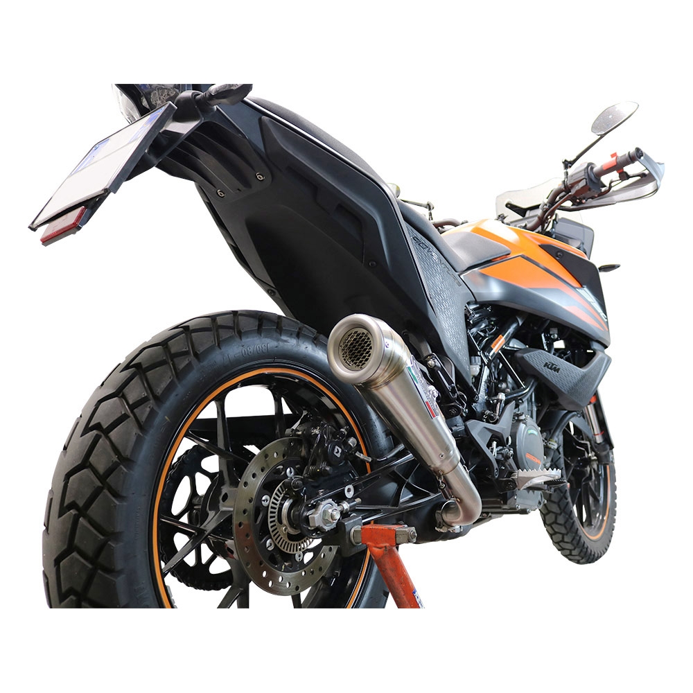 Escape compatível com Ktm Adventure 390 2020-2020, Powercone Evo, Escape legal, homologado, silenciador com db killer removível e tubo de ligação específico 