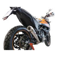 Escape compatível com Ktm Adventure 390 2020-2020, Powercone Evo, Escape legal, homologado, silenciador com db killer removível e tubo de ligação específico 