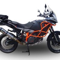 GPR escape compatível com  Ktm Lc 8 Adventure 1090 2017-2020, New Grand Prix Evo Titanium, Escape legal, homologado, silenciador com db killer removível e tubo de ligação específico 