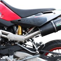 Escape compatível com Husqvarna TE 410 E 2005-2006, Furore Nero, Escape homologado semi-completo com db killer removível 