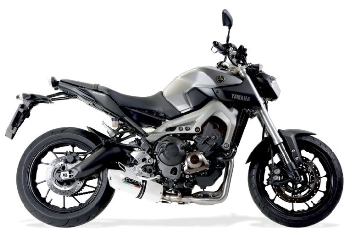 Escape compatível com Yamaha Mt-09 2017-2020, Albus Evo4, Escape completo, não legal para países da UE, com db killer removível 