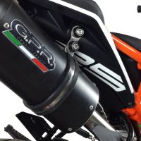 Escape compatível com Ktm Duke 125 2017-2020, Albus Evo4, Escape homologado, legal para mercados NÃO europeus, incluindo tubo de ligação e db killer removível 