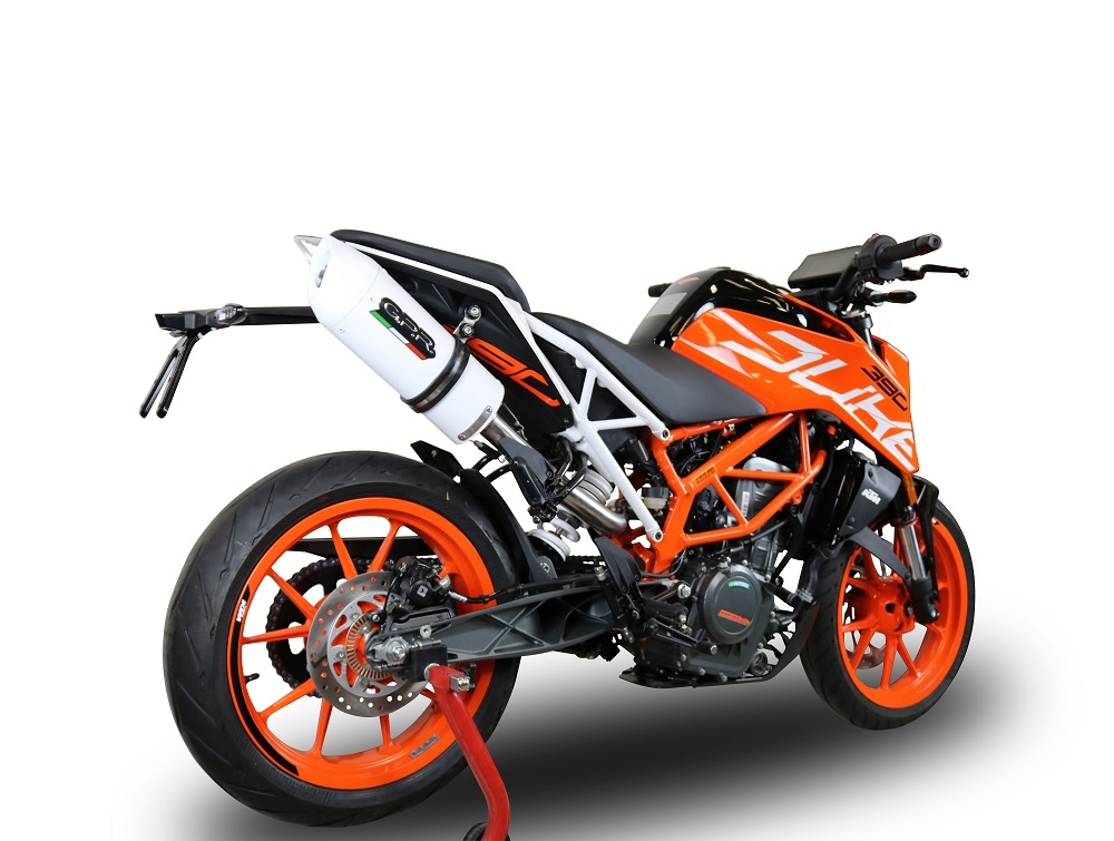 GPR escape compatível com  Ktm Rc 390 2017-2020, Albus Evo4, Escape legal, aprovado, com db killer removível, tubo de conexão e conversor catalítico 