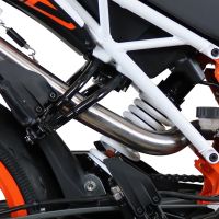 Escape compatível com Ktm Duke 250 2017-2020, Furore Nero, Sistema racing Silencioso com tubo de ligação 