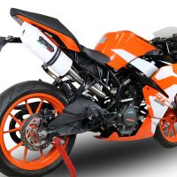 Escape compatível com Ktm Rc 125 2017-2020, Albus Evo4, Escape homologado, legal para mercados NÃO europeus, incluindo tubo de ligação e db killer removível 