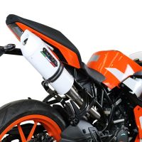 Escape compatível com Ktm Rc 125 2017-2020, Albus Evo4, Escape homologado, legal para mercados NÃO europeus, incluindo tubo de ligação e db killer removível 