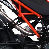 Escape compatível com Ktm Duke 125 2017-2020, Albus Evo4, Escape homologado, legal para mercados NÃO europeus, incluindo tubo de ligação e db killer removível 