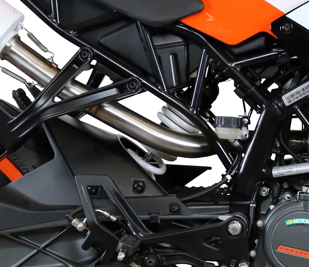 Escape compatível com Ktm Rc 125 2017-2020, Albus Evo4, Escape homologado, legal para mercados NÃO europeus, incluindo tubo de ligação e db killer removível 