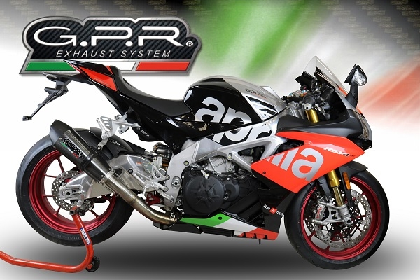 GPR escape compatível com Aprilia Rsv4 1100 Racing Factory 2021-2024, New Grand Prix Evo Poppy, Escape legal, homologado, silenciador com catalisador, db killer removível e tubo de ligação específico 