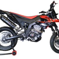 Escape compatível com Aprilia Sx 125 2018-2020, Furore Evo4 Poppy, Escape legal, homologado, silenciador com db killer removível e tubo de ligação específico 