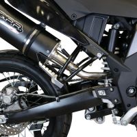 Escape compatível com Aprilia Sx 125 2018-2020, Furore Evo4 Nero, Escape legal, homologado, silenciador com db killer removível e tubo de ligação específico 