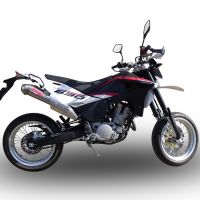 Escape compatível com Husqvarna TE 630 E - SMS 630 - Smr 630 2010-2014, Powercone Evo, Par de silenciosos de escape homologadas, com db killer removível e tubos de ligação específicos 