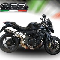 Escape compatível com Mv Agusta Brutale 750 S 2000-2006, Furore Nero, Escape legal, homologado, silenciador com db killer removível e tubo de ligação específico 