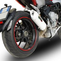 Escape compatível com Mv Agusta Rivale - Stradale 800 2014-2016, Albus Ceramic, Escape legal, homologado, silenciador com db killer removível e tubo de ligação específico 