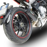 Escape compatível com Mv Agusta Rivale - Stradale 800 2014-2016, Furore Nero, Escape legal, homologado, silenciador com db killer removível e tubo de ligação específico 