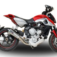 GPR escape compatível com  Mv Agusta Rivale - Stradale 800 2014-2016, New Grand Prix Evo Titanium, Escape legal, homologado, silenciador com db killer removível e tubo de ligação específico 