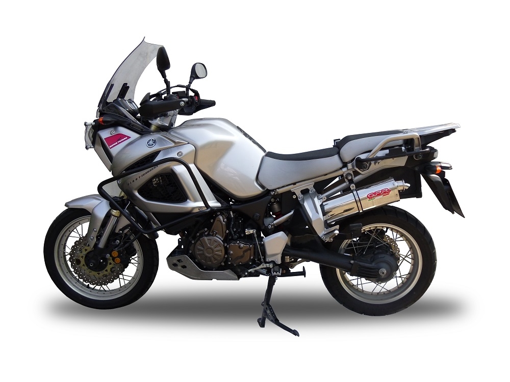 Escape compatível com Yamaha Xt 1200 Z Supertenere 2010-2016, Trioval, Escape legal, homologado, silenciador com db killer removível e tubo de ligação específico 