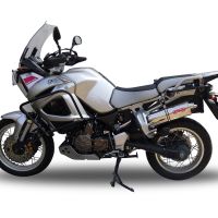 Escape compatível com Yamaha Xt 1200 Z Supertenere 2010-2016, Trioval, Escape legal, homologado, silenciador com db killer removível e tubo de ligação específico 