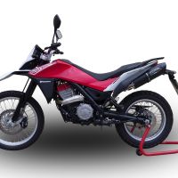 GPR escape compatível com  Husqvarna TERRA - STRADA TR 650  2013-2015, Furore Poppy, Sistema homologado com catalisador linha completa, silencioso mais coletor 