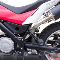 GPR escape compatível com  Husqvarna TERRA - STRADA TR 650  2013-2015, Furore Nero, Sistema homologado com catalisador linha completa, silencioso mais coletor 