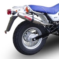 Escape compatível com Suzuki Rv 125 Van Van 2003-2017, Deeptone Inox, Sistema racing Silencioso com tubo de ligação 