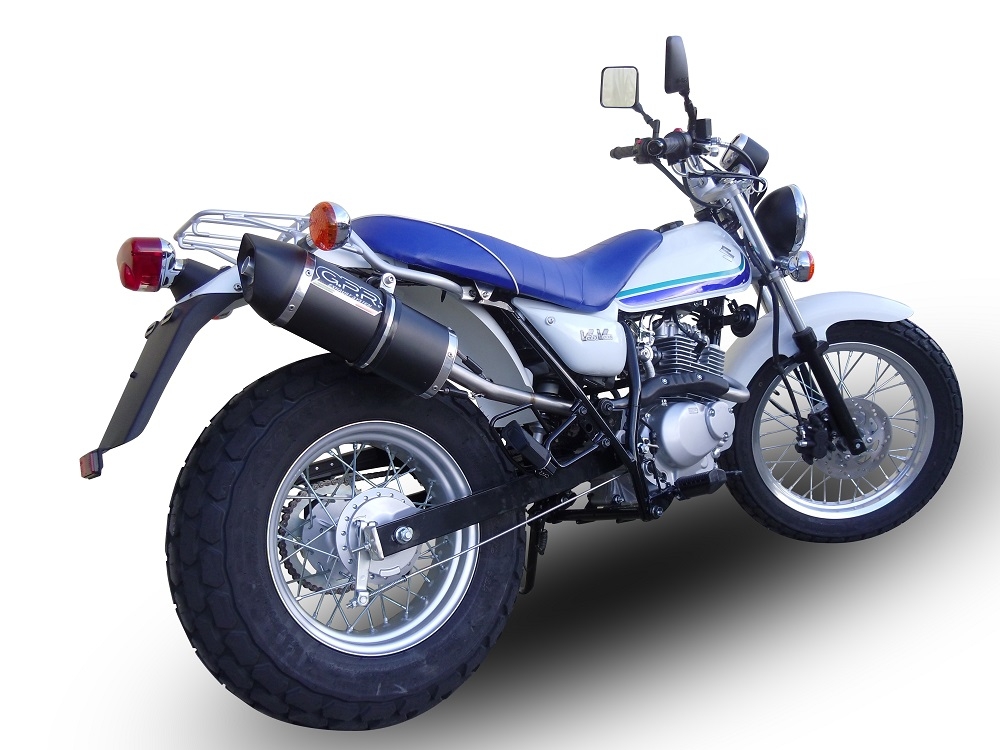 Escape compatível com Suzuki Rv 125 Van Van 2003-2017, Furore Nero, Sistema racing Silencioso com tubo de ligação 