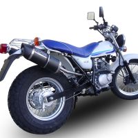 Escape compatível com Suzuki Rv 125 Van Van 2003-2017, Furore Nero, Sistema racing Silencioso com tubo de ligação 
