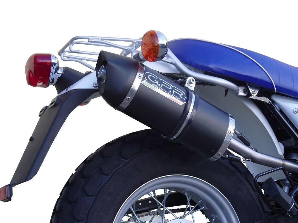 Escape compatível com Suzuki Rv 125 Van Van 2003-2017, Furore Nero, Sistema racing Silencioso com tubo de ligação 