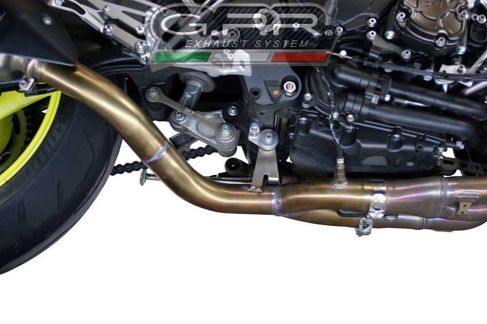 Escape compatível com Yamaha Mt-10 2016-2024, Decatalizzatore, Sistema racing Sistema de tubo para eliminar o catalisador 