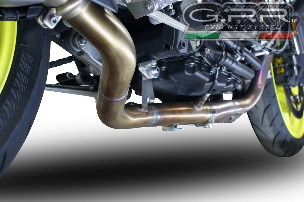 Escape compatível com Yamaha Mt-10 2016-2024, Decatalizzatore, Sistema racing Sistema de tubo para eliminar o catalisador 