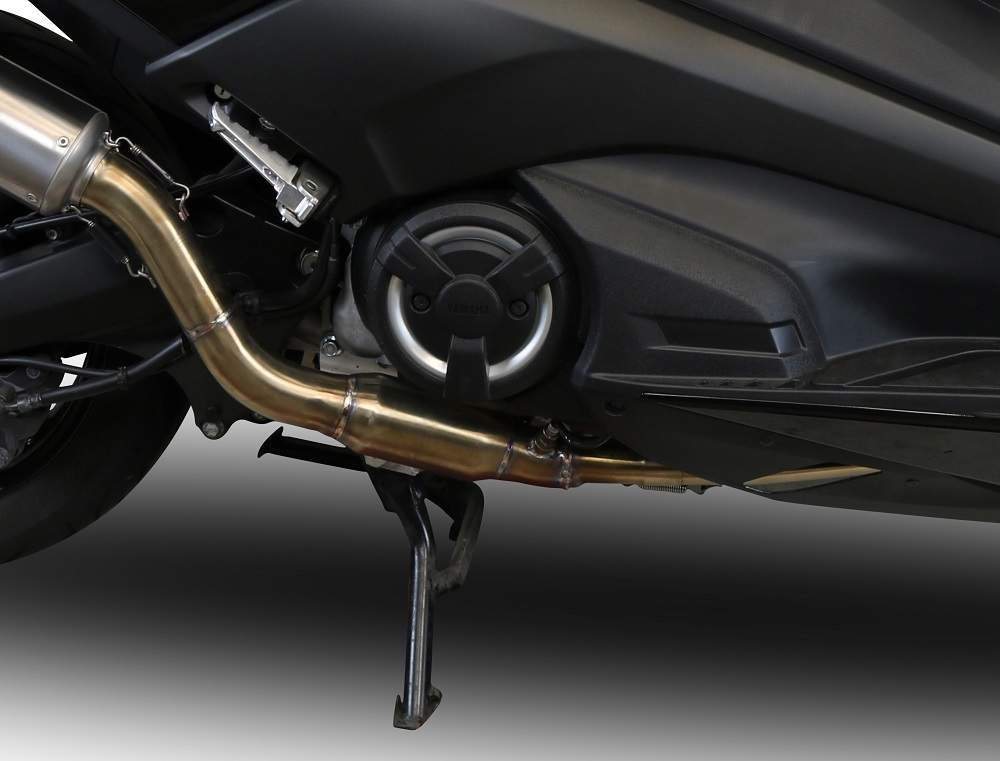 Escape compatível com Yamaha T-Max 530 2017-2021, Furore Nero, Escape completo, não legal para países da UE, com db killer removível 