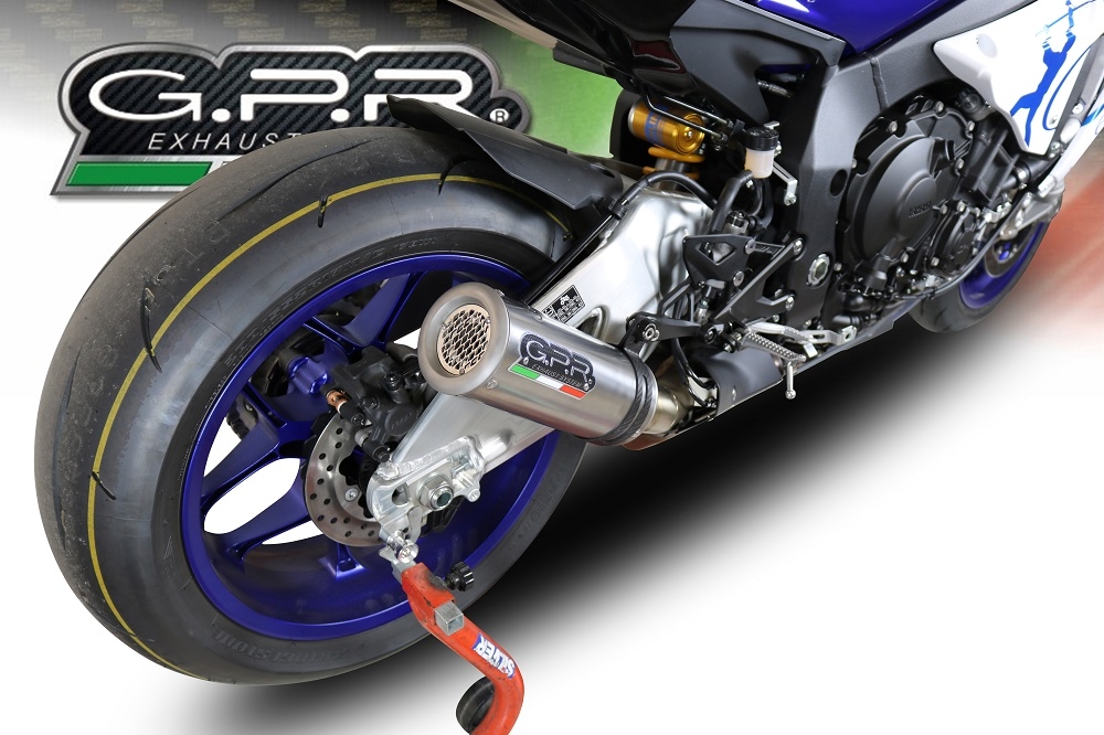 Escape compatível com Yamaha Yzf R1-R1-M 2020-2025, M3 Inox , Escape legal, homologado, silenciador com db killer removível e tubo de ligação específico 