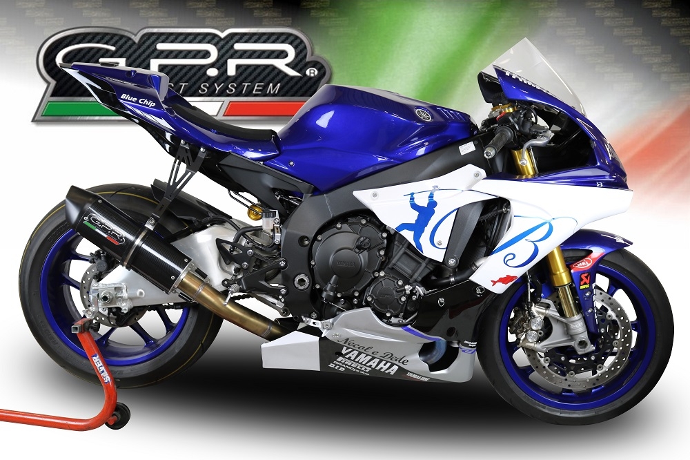 Escape compatível com Yamaha Yzf R1-R1-M 2017-2019, Furore Nero, Sistema racing semi-completo, escape com tubos de ligação, artigo sem homologação 