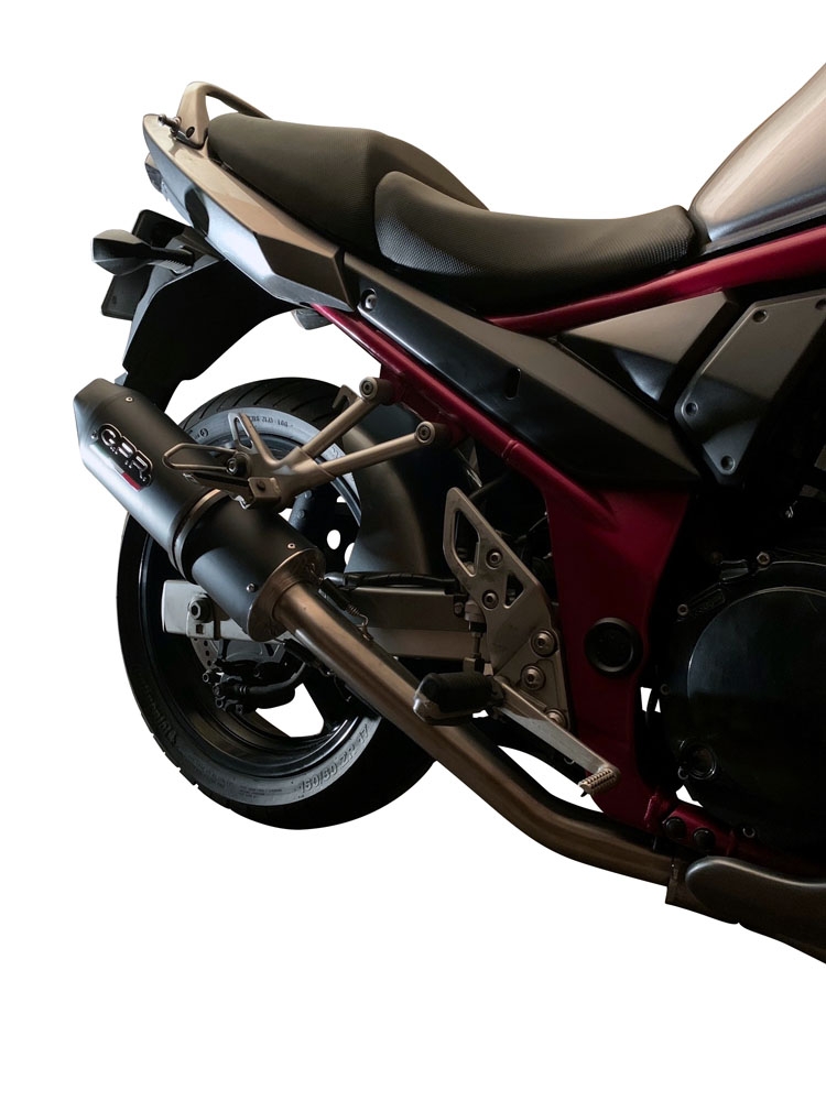 Escape compatível com Suzuki Gsx 600 F 1998-2005, Furore Nero, Escape legal, homologado, silenciador com db killer removível e tubo de ligação específico 
