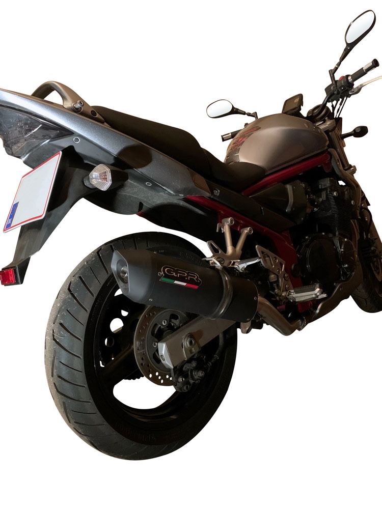 Escape compatível com Suzuki Gsx 600 F 1998-2005, Furore Nero, Escape legal, homologado, silenciador com db killer removível e tubo de ligação específico 