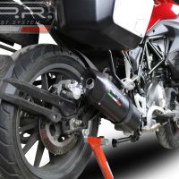 Escape compatível com Benelli Trk 502 2021-2024, Furore Evo4 Nero, Escape homologado, legal para mercados NÃO europeus, incluindo tubo de ligação e db killer removível 