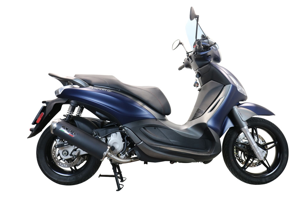 GPR escape compatível com  Piaggio Beverly 350  2016-2020, Evo4 Road, Sistema homologado com catalisador linha completa, silencioso mais coletor 