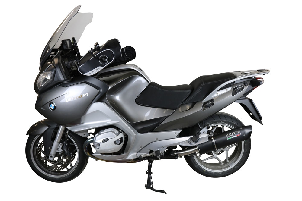 Escape compatível com Bmw R 1200 Rt 2009-2013, Furore Nero, Escape legal, homologado, silenciador com db killer removível e tubo de ligação específico 