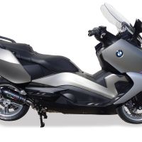 GPR escape compatível com  Bmw C 650 Gt 2012-2015, New Grand Prix Evo Poppy, Escape legal, homologado, silenciador com db killer removível e tubo de ligação específico 