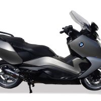 GPR escape compatível com  Bmw C 650 Gt 2012-2015, New Grand Prix Evo Titanium, Escape legal, homologado, silenciador com db killer removível e tubo de ligação específico 