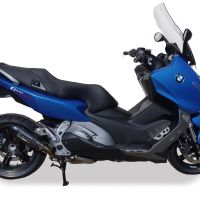 GPR escape compatível com  Bmw C 600 Sport 2012-2016, New Grand Prix Evo Poppy, Escape legal, homologado, silenciador com db killer removível e tubo de ligação específico 