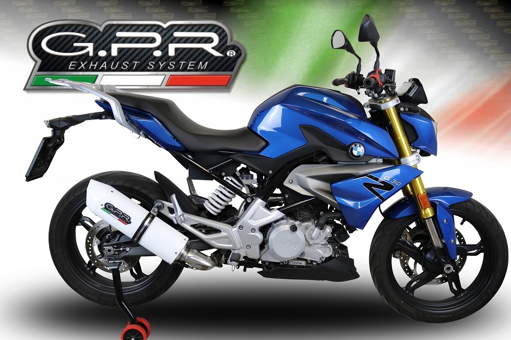 Escape compatível com Bmw G 310 R 2022-2024, Albus Evo4, Escape completo, não legal para países da UE, com db killer removível 