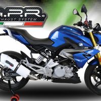 Escape compatível com Bmw G 310 R 2022-2024, Albus Evo4, Escape completo, não legal para países da UE, com db killer removível 