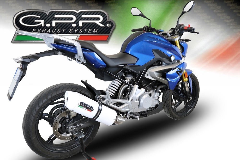 Escape compatível com Bmw G 310 R 2022-2024, Albus Evo4, Escape completo, não legal para países da UE, com db killer removível 