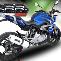 Escape compatível com Bmw G 310 R 2022-2024, Albus Evo4, Escape completo, não legal para países da UE, com db killer removível 