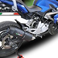 Escape compatível com Bmw G 310 R 2022-2024, Furore Evo4 Nero, Escape completo, não legal para países da UE, com db killer removível 