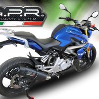 Escape compatível com Bmw G 310 R 2022-2024, Furore Evo4 Nero, Escape completo, não legal para países da UE, com db killer removível 