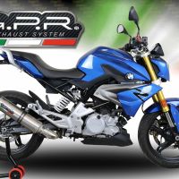 Escape compatível com Bmw G 310 R 2022-2024, M3 Inox , Escape completo, não legal para países da UE, com db killer removível 