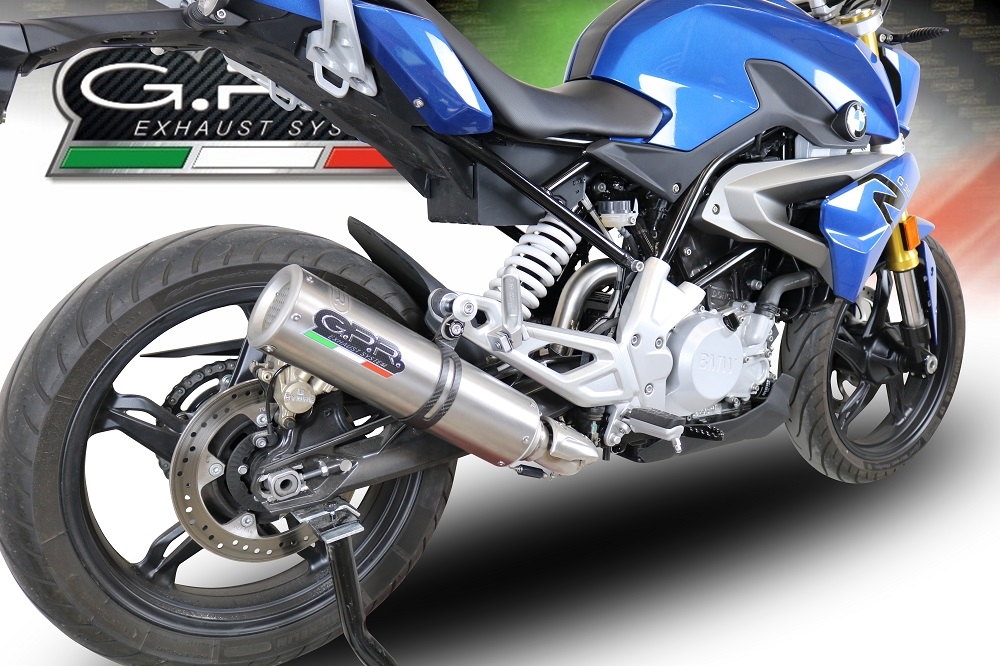 Escape compatível com Bmw G 310 R 2022-2024, M3 Inox , Escape completo, não legal para países da UE, com db killer removível 