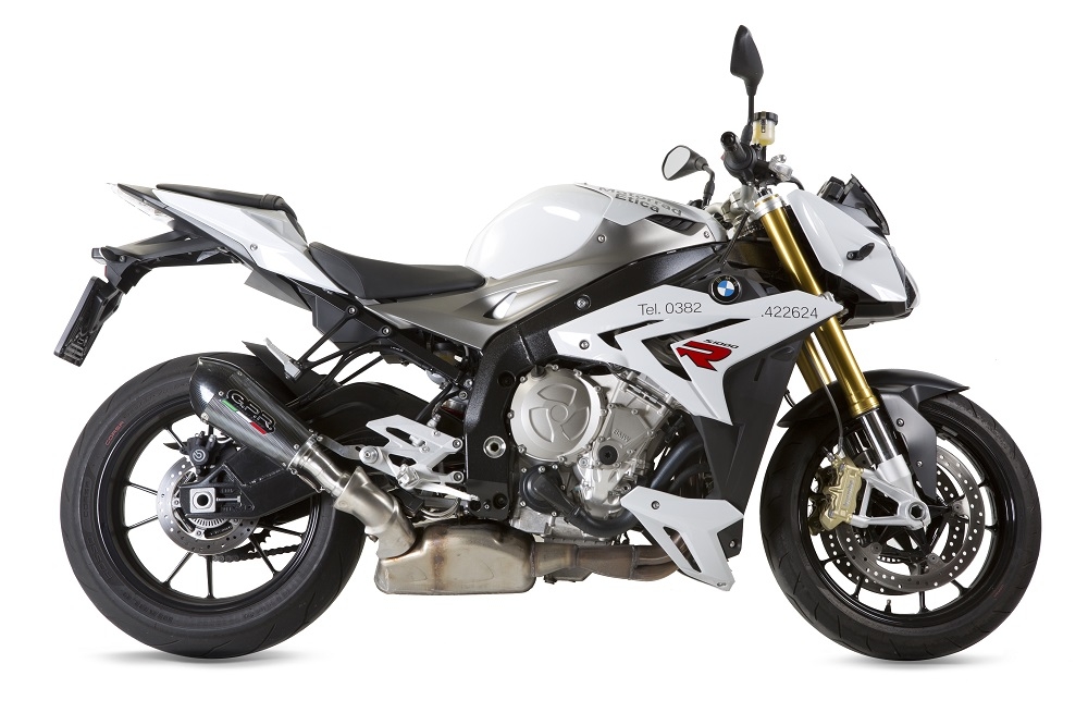 GPR escape compatível com  Bmw S 1000 R -M 2014-2016, New Grand Prix Evo Poppy, Escape legal, homologado, silenciador com db killer removível e tubo de ligação específico 